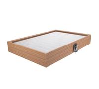 LOLIPPYY Organizador de Joyas con Bandeja Apilable Transparente para Collares y Pulseras Caja de Almacenamiento Resistente con Diseño de Ventana para Exhibición y Protección de Joyería