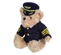 LOLIPPYY Oso de Peluche con Uniforme de Piloto, Felpa Suave y Algodón PP, Decoración Versátil Adecuado para Fiestas Festivas y Abrazos Cariñosos