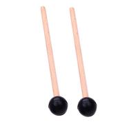 LOLIPPYY Palillos de Percusión para Lengua y Xilófono, Mazos de Madera Prácticos Cabeza de Material Sintético, Accesorios para Instrumentos de Percusión, Paquete de 2 Piezas