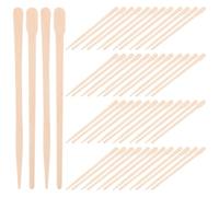 LOLIPPYY Palitos de Cera Depilatoria en Barra 200 Unidades 88mm Mixtos (100 Cabezas Gruesas 100 Finas) para Depilación Corporal y Facial, Espátulas de Madera Desechables para Uso Doméstico