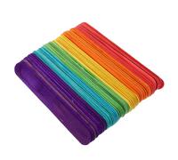 LOLIPPYY Palitos de Madera para Manualidades 100 Unidades 150x10x2 Mm Palitos de Pintura Bricolaje Resistentes y Seguros para Artes Creativas