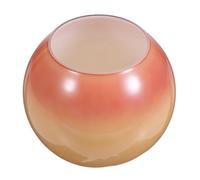 LOLIPPYY Pantalla de Vidrio Redonda Rosa para Lámpara Colgante y Aplique Cubierta Decorativa Vintage para Luz de Techo con Doble Orificio