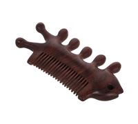 LOLIPPYY Peine de Sándalo Natural Masajeador de Cabello 1 Unidad Dientes Anchos Doble Cara para Cuero Cabelludo, Cara y Cuello Cuidado Personal Bienestar