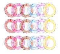 LOLIPPYY Peine Elástico Circular de Plástico Flexible 18 Piezas, Diadema Resorte Ajustable para Cabello Natural y Pelucas, Accesorios para Pelo Mujer, Control de Cabellos Color Aleatorio