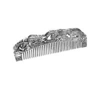 LOLIPPYY Peine Vintage De Dragón y Fénix Metal Para Peinado y Decoración Accesorio Multifuncional Para Viajes y Uso Familiar Para Hombres y Mujeres Color Plata