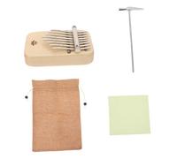 LOLIPPYY Piano De Pulgar Kalimba 8 Notas Tamaño Mini De Madera De Arce Color Natural Para Principiantes Accesorios Completos, Portátil y Ligero Para Práctica y Música Al Aire Libre