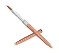 LOLIPPYY Pincel para Nail Art Profesional con Mango Metálico Pincel de Línea Fina para Manicura Precisa Bolígrafo de Dibujo para Uñas DIY Rosa Dorado Herramienta Versátil para Decoración y