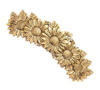 LOLIPPYY Pinza Cabello Diseño de Flor de Girasol, Accesorio Metálico para Mujeres, Adecuado para Cabello Grueso y Uso en Eventos y Reuniones Sociales