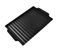 LOLIPPYY Placa para Barbacoa Antiadherente Práctica Bandeja de Acero Resistente para Asar Carne y Verduras Accesorio de Cocina para Horno y Barbacoa al Aire