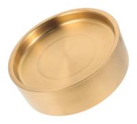 LOLIPPYY Plato de Sushi de Acero Inoxidable 304 Bandeja para Servir Sashimi Estilo Japonés Color Dorado 22 CM para Presentación y Almacenamiento de Alimentos Cocina y Restaurante