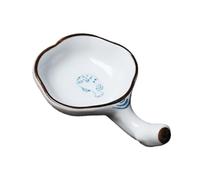 LOLIPPYY Plato de Tinta de Cerámica Multifuncional, Portalápices y Bandeja para Pinceles, Superficie Lisa Fácil de Limpiar, Tamaño Compacto para Caligrafía y Material de Oficina