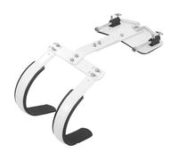 LOLIPPYY Portador Ajustable para Tambor Caja con Marco Trasero de Aluminio Blanco Correa de Hombro Ergonómica para Marcha Accesorio Ligero y Fácil de Montar para Percusión