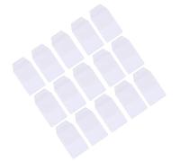LOLIPPYY Protector de Bolsillo para Bolígrafos de Médico y Enfermera en PVC Blanco, Fácil de Limpiar y Mantener el Uniforme Limpio, Paquete de 15 Piezas para Uso Hospitalario