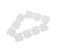 LOLIPPYY Protector de Enchufes de Seguridad para Bebés Blanco, 10 Piezas de Abs, Cumple Normas Europeas y Previene Choques Eléctricos Accidentales
