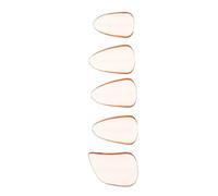 LOLIPPYY Protectores de Uñas para Pipa Portátiles y Fáciles de Limpiar 5 Piezas en PC Naranja Borde Redondo para Tocar Guzheng y Pipa Comodidad