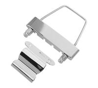 LOLIPPYY Puente Metálico Fijo Eléctrico de 4 Cuerdas, Hardware de Guitarra Cordal Hueco, Repuesto para Guitarra Eléctrica, Mejora Resonancia y Sustain, Compatible Varios Modelos