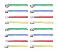 LOLIPPYY Regla de Madera Divertida de 18 Cm Diseño de Fútbol, 20 Piezas Multicolor para Estudio, Herramienta de Geometría y Premio Escolar para Material de Enseñanza