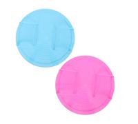 LOLIPPYY Rejilla para Cocinar Al Vapor Multifuncional 2 Capas, Soporte para Vapor De PP Resistente Al Calor, Azul y Rosa, para Microondas y Organización De Cocina, Pack 2 Unidades