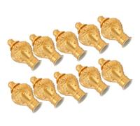 LOLIPPYY Remates Dorados para Barra de Cortina 26-28 MM 10 Tapas de Plástico para Extremos de Barras Romanas Accesorios Decorativos Vintage para Hogar y Renovación de Interiores