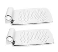 LOLIPPYY Reposapiés de Aleación de Aluminio para Silla de Ruedas 2 Piezas, Pedal Resistente de 7 Pulgadas, Soporte Estable Antideslizante para Personas Mayores Uso Doméstico y Movilidad Diaria