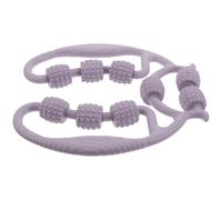 LOLIPPYY Rodillo de Masaje para Piernas y Pantorrillas con Diseño Circular Ajustable 9 Ruedas para Alivio Muscular Masajeador Portátil Color Lavanda para Relajación y Estiramiento