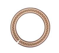 LOLIPPYY Roseta de Boca para Guitarra Acústica de Madera Marrón Diseño de Ondas Accesorio para Rosetas de Guitarra Española Pieza Única