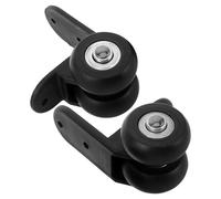 LOLIPPYY Ruedas Industriales de Alta Resistencia para Patas de Altavoces de Baile Juego de 2 Ruedas Fijas Placa en L Compatibles para Reparación y Movilidad en Carritos de Audio