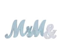 LOLIPPYY Señales de Madera para Boda con Letras Mr y Mrs Decoración Rústica para Mesa Principal y Centro de Mesa y Ceremonias