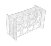 LOLIPPYY Soporte Acrílico Transparente para Vasos de Portavasos Redondo con y Huecos Organizador Práctico para Almacenamiento de Copas de Licor Fiestas y Hogar
