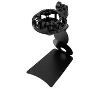 LOLIPPYY Soporte de Micrófono de Mesa Abrazadera ABS y Hierro, Equilibrio Preciso y Prevención de Inversión, Adecuado para Aplicaciones en Escritorio y Escuela, 1 Set