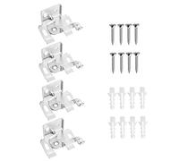 LOLIPPYY Soporte De Montaje para Riel De Cortina Código De Araña 4 Piezas, Fijación para Persianas Venecianas, Material Resistente, Instalación Sencilla, Accesorios para Cortinas del Hogar