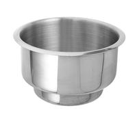 LOLIPPYY Soporte para Bebidas Multifunción de Acero Inoxidable Portavasos Encastrable Antideslizante y Cenicero Doble para Coche RV Barco y Mesa de Oficina