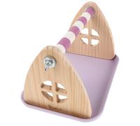 LOLIPPYY Soporte para Loros M Tamaño con Bandeja Perchero Lijado para Jaula y Mesa Gimnasio de Juegos para Pájaros Percha para Agapornis y Periquitos Accesorio Portátil para