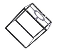 LOLIPPYY Soporte para Pantalla de Lámpara E27 Negro Cuadrado 11X11 CM de Hierro Abertura de 42 CM para Bricolaje Soporte de Jaula Metálica Resistente para Iluminación Doméstica Oficina