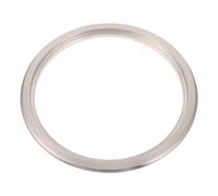 LOLIPPYY Tapa Abatible para Bote de Basura de Encimera de Acero Inoxidable Anillo para Cubo Empotrado, Cubierta Protectora para Cocina y Baño, Apertura Rápida y Prevención de Olores