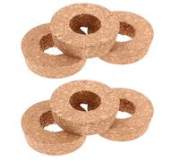 LOLIPPYY Tapas de Corcho Redondas 6,5 Cm para Jarrones Hidropónicos, Corcho Natural, Diseño Perforado, para Propagación de Plantas Hidropónicas, Decoración de Hogar Moderno, Pack 6