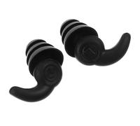 LOLIPPYY Tapones Oídos de Silicona Negros Reutilizables y Resistentes al Agua Aislamiento Acústico de Triple Capa para Dormir Estudiar y Nadar Protección Auditiva Cómoda y Ligera