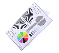 LOLIPPYY Tarjeta De Calibración De Color con Rueda Cromática para Ajuste De Enfoque De Lentes Patrón Claro para Pruebas De Cámara De Vigilancia Herramienta para Instalación CCTV Interiores