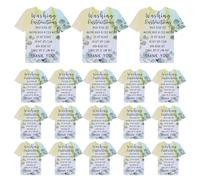 LOLIPPYY Tarjetas de Instrucciones de Lavado para Ropa Papel Grueso Resistente Coloridas Paquete de 50 Unidades Etiquetas Adhesivas para Camisetas Guía Práctica para Cuidado Textil en