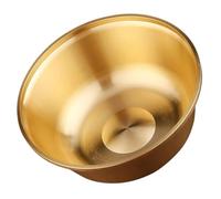 LOLIPPYY Taza Metálica de Cobre Pulido para Ofrendas Budistas Cuenco de Mesa Multifuncional Decoración Creativa para Hogar y Templos Accesorio Práctico y Elegante