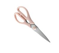 LOLIPPYY Tijeras Presa Rosa de Acero Inoxidable Diseño Dentado de Cocina Multiusos Resistentes al Óxido para Cortar Carne y Verduras Hogar