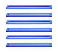 LOLIPPYY Tiras de Lectura Guiada para Dislexia Azul Transparentes, 6 Unidades Flexibles de Acrílico, Marcadores de Seguimiento Adultos en Aulas y Biblioteca