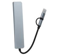 LOLIPPYY Type- USB para Portátil Concentrador Múltiple con USB Múltiples Protección Avanzada contra Sobrecorriente y Alta de Transferencia Compatible con Laptops