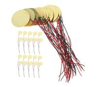 LOLIPPYY Zumbadores Piezoeléctricos Musicales de 27 Mm Cable para Guitarra Acústica, 40 Unidades para Elementos Piezoeléctricos de Instrumentos, Discos Disparadores para Accesorios de Guitarra