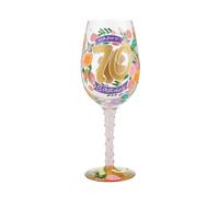 Lolita Copa de vino con texto en inglés Happy 70th