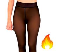 Lolita® Medias Térmicas Mujer Invierno - Polares con Efecto Transparente & Pelito Interior - Flexibles & Confortables - Medias Térmicas Mujer para Uso Diario