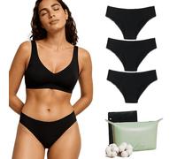 Lolita® Pack de 3 Bragas Menstruales - 4 Capas Absorbentes para Flujo Abundante - Equivalente a 2 Tampones - Protección Higiénica - Ropa Interior Menstrual Absorbente