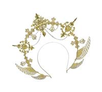 Lolitas Halos Coronas Marys Goddesses Diadema Mujer Halloween Disfraz Tocado para Boda Cosplay Fiesta Halos Coronas