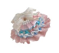 Lolitas tocado de moda con cuentas y encaje pasador de pelo fiesta de cumpleaños accesorio para el cabello adornado para niñas y adolescentes