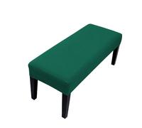 Lollanda Funda elástica universal para banco de comedor, funda elástica para hotel, banquete, restaurante, sala de estar, dormitorio (verde negro)